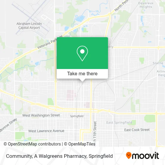 Community, A Walgreens Pharmacy map