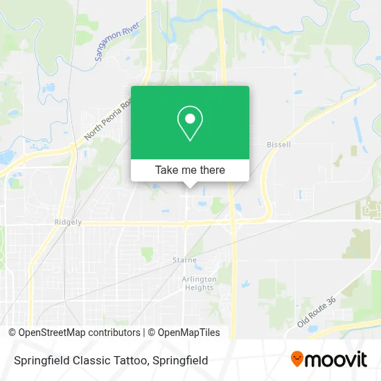 Springfield Classic Tattoo map