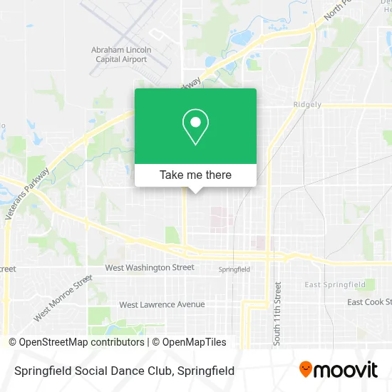 Springfield Social Dance Club map