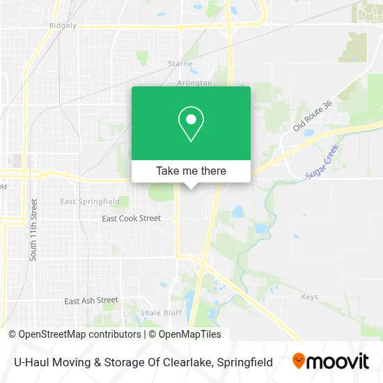 U-Haul Moving & Storage Of Clearlake map