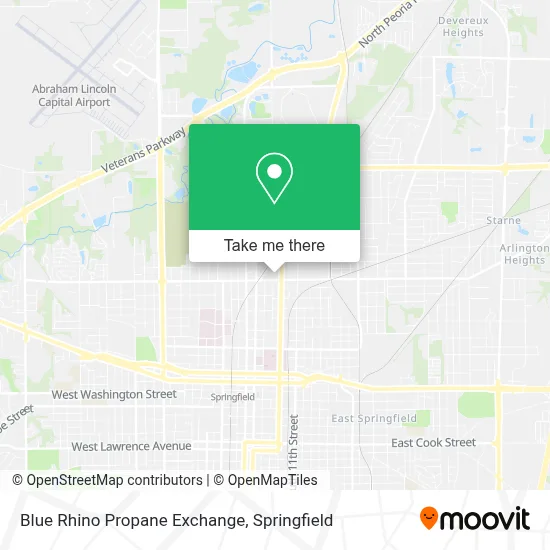 Blue Rhino Propane Exchange map