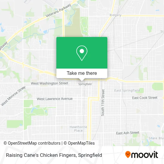 Raising Cane's Chicken Fingers map