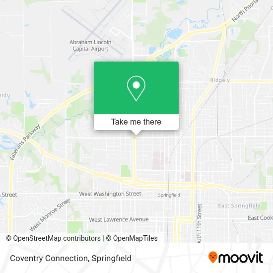 Coventry Connection map