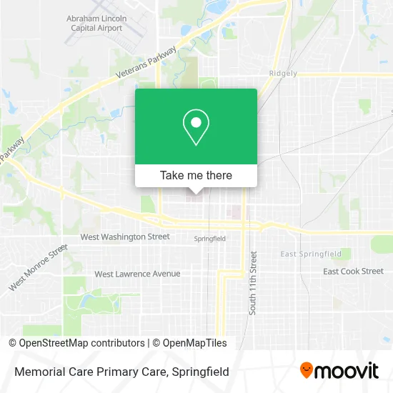 Memorial Care Primary Care map