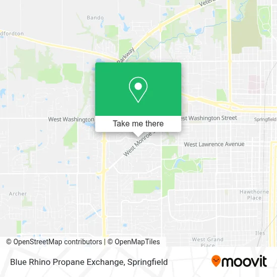 Blue Rhino Propane Exchange map