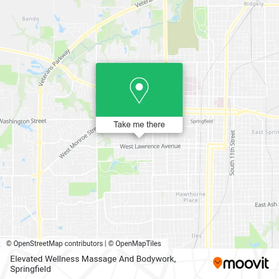 Elevated Wellness Massage And Bodywork map