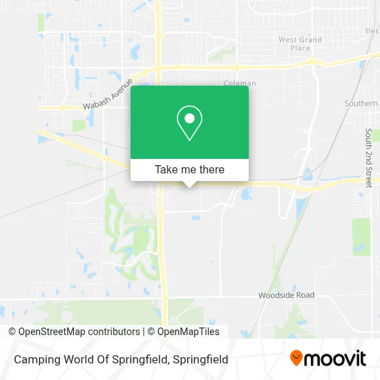 Camping World Of Springfield map