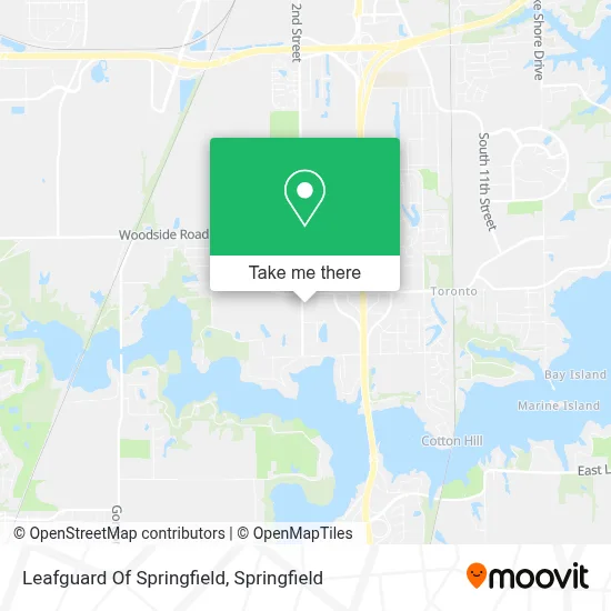 Leafguard Of Springfield map