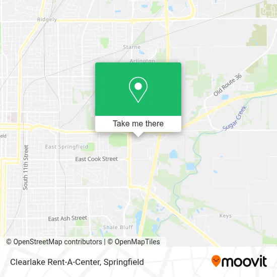 Clearlake Rent-A-Center map