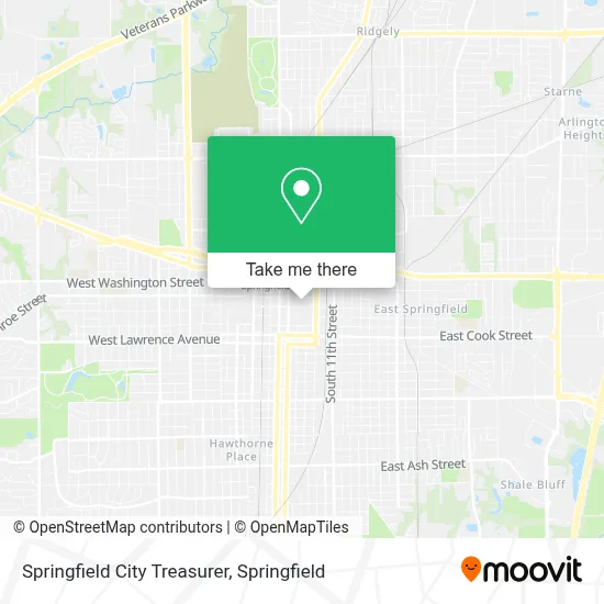 Springfield City Treasurer map