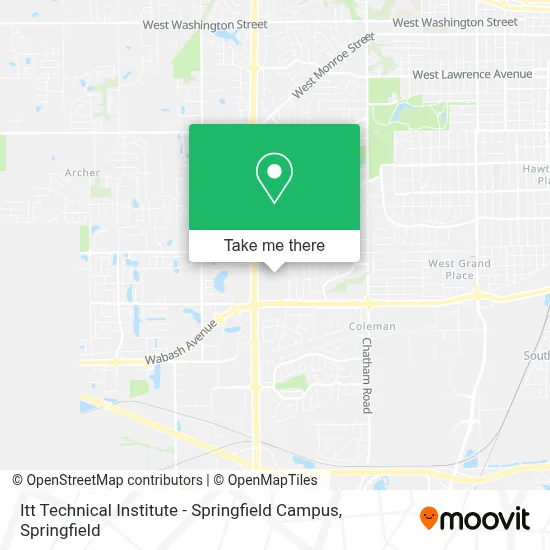 Itt Technical Institute - Springfield Campus map