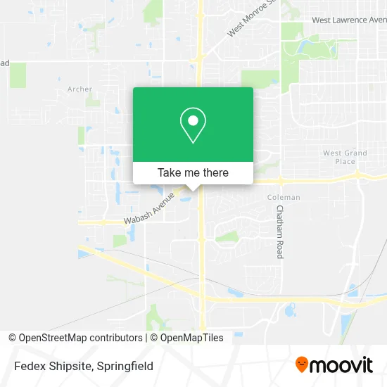 Fedex Shipsite map