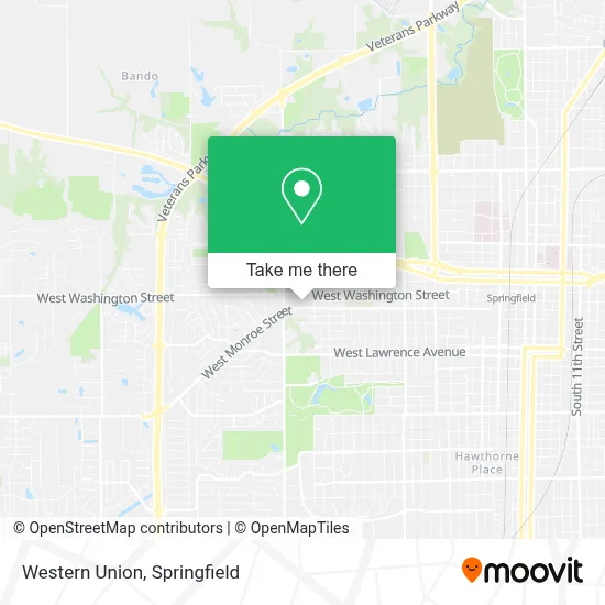 Western Union map