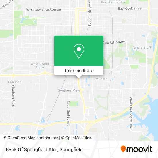 Bank Of Springfield Atm map