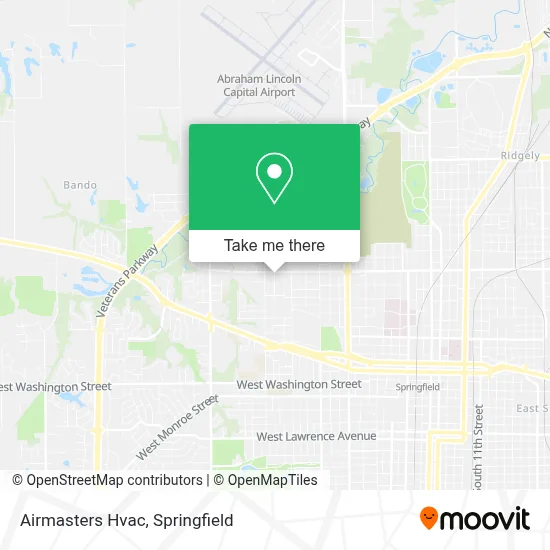 Airmasters Hvac map