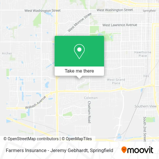 Farmers Insurance - Jeremy Gebhardt map
