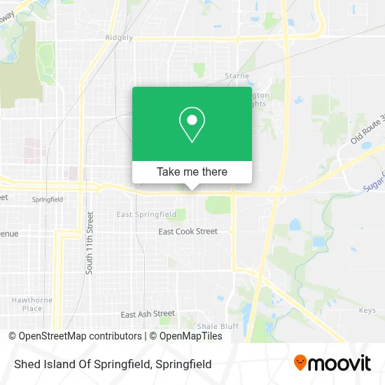 Shed Island Of Springfield map