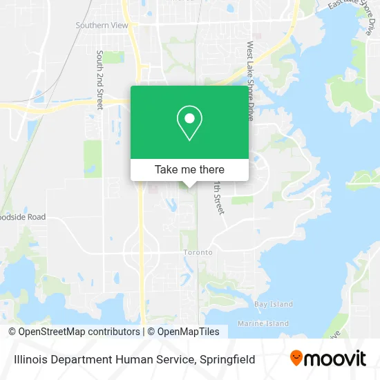 Illinois Department Human Service map