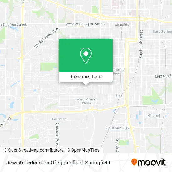 Jewish Federation Of Springfield map