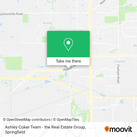 Ashley Coker Team - the Real Estate Group map