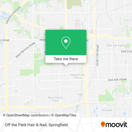 Off the Park Hair & Nail map