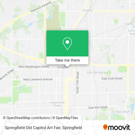 Springfield Old Capitol Art Fair map