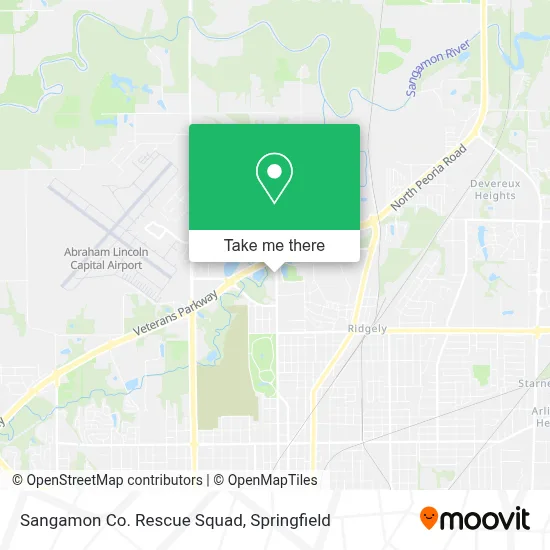 Sangamon Co. Rescue Squad map