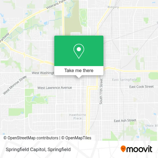 Springfield Capitol map