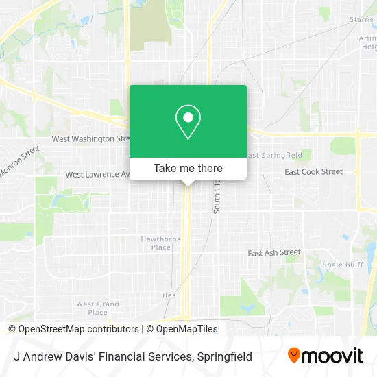 J Andrew Davis' Financial Services map