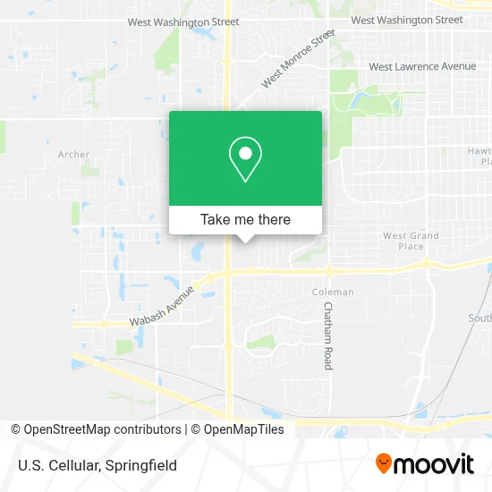 U.S. Cellular map
