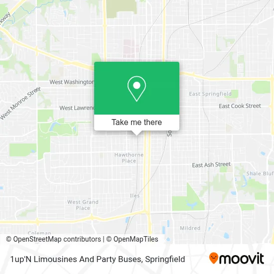 1up'N Limousines And Party Buses map