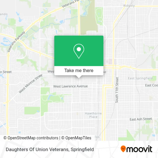 Daughters Of Union Veterans map