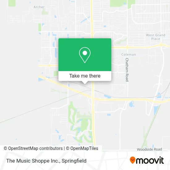 The Music Shoppe Inc. map