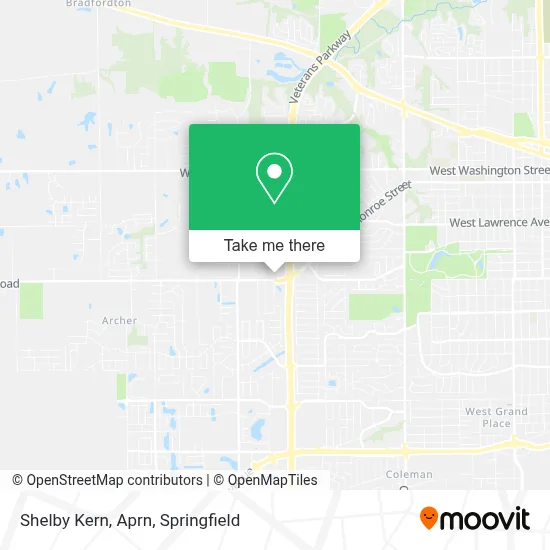 Shelby Kern, Aprn map