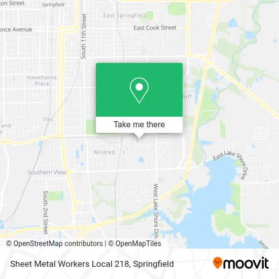 Sheet Metal Workers Local 218 map