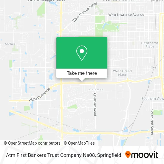 Atm First Bankers Trust Company Na08 map
