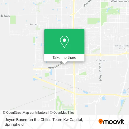 Joyce Boseman the Chiles Team Kw Capital map