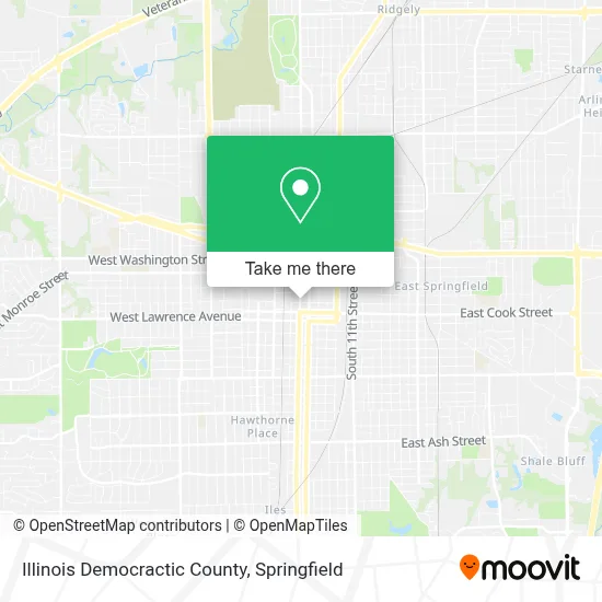 Illinois Democractic County map