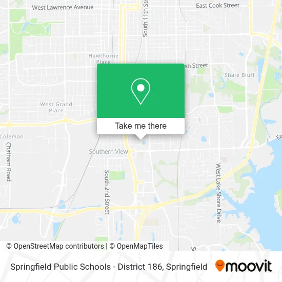 Springfield Public Schools - District 186 map