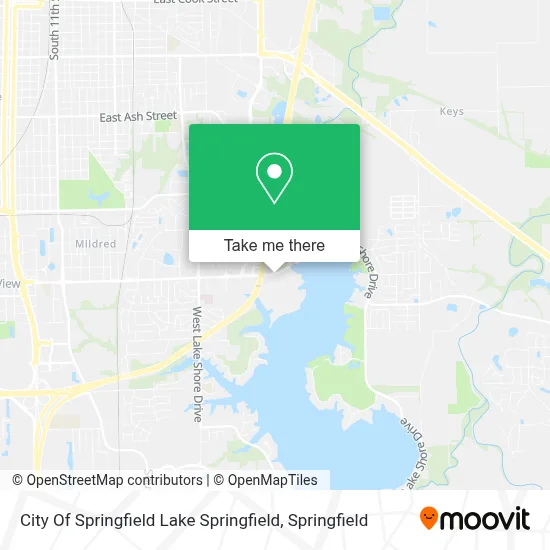 City Of Springfield Lake Springfield map