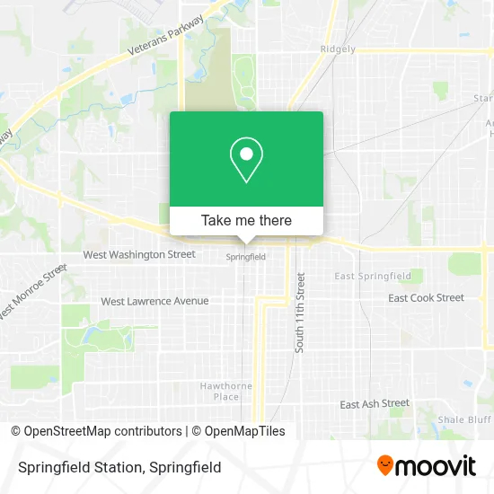 Springfield Station map
