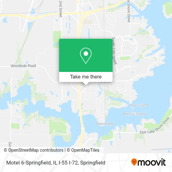 Motel 6-Springfield, IL I-55 I-72 map