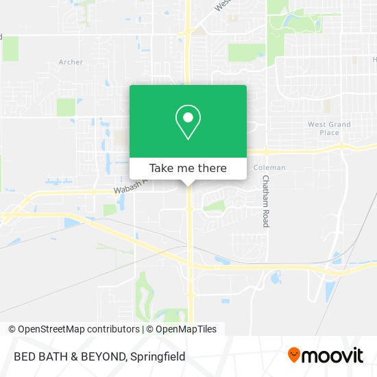 BED BATH & BEYOND map