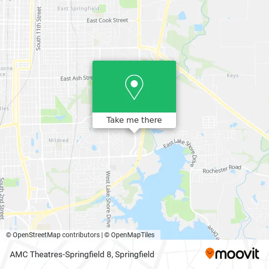 Mapa de AMC Theatres-Springfield 8