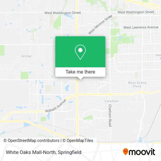 White Oaks Mall-North map