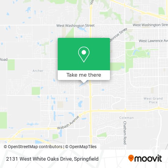 2131 West White Oaks Drive map