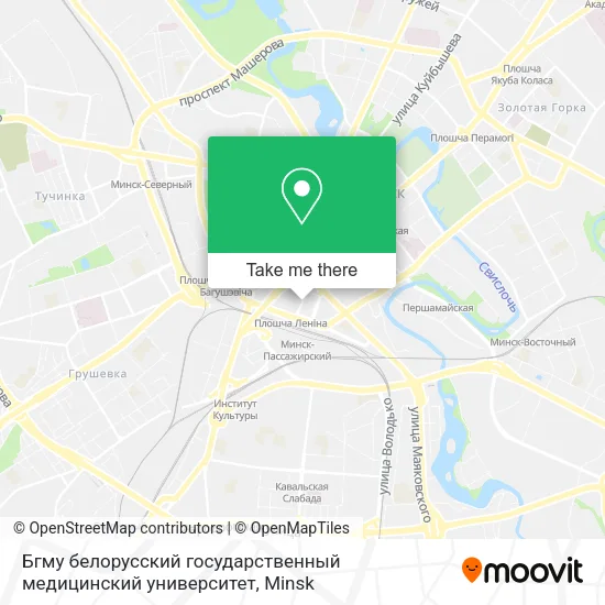 Бгму белорусский государственный медицинский  университет map