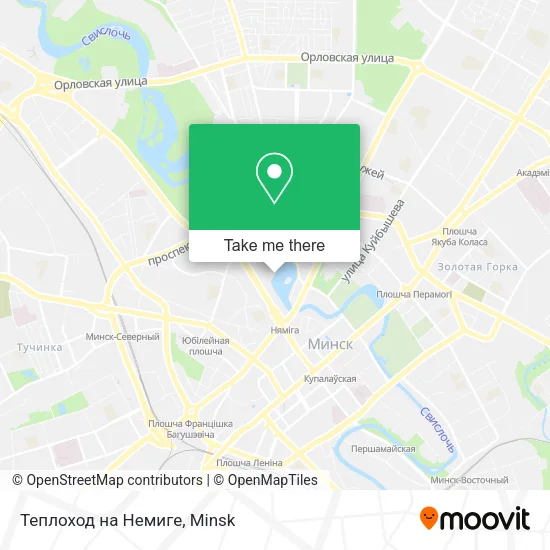 Теплоход на Немиге map