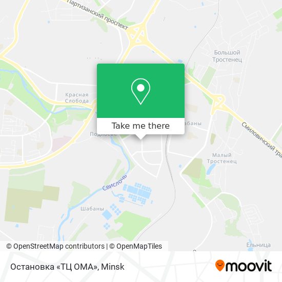Остановка «ТЦ ОМА» map