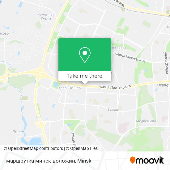 маршрутка минск-воложин map